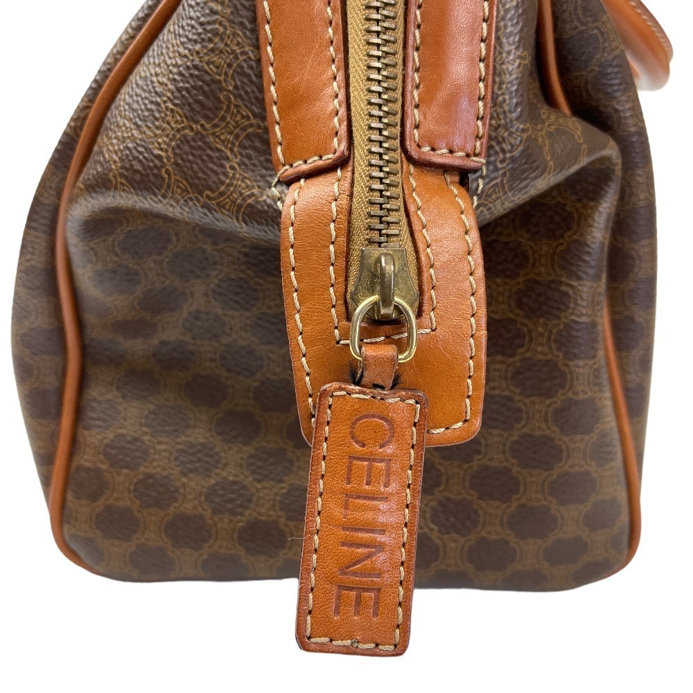 Celine Macadam Boston Bag Brown Beige Tan Some - Picture 4 of 10